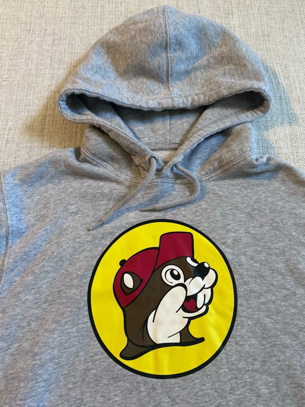 BUC-EE’S Gray Logo Hoodie Sweatshirt Whimsical Athleisure Active Comfy Unisex M - Picture 2 of 11